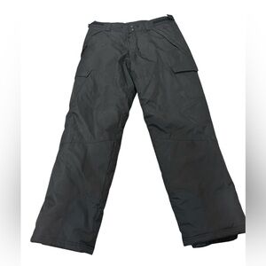 CB Insulated Black Men's Cargo Snow Pants